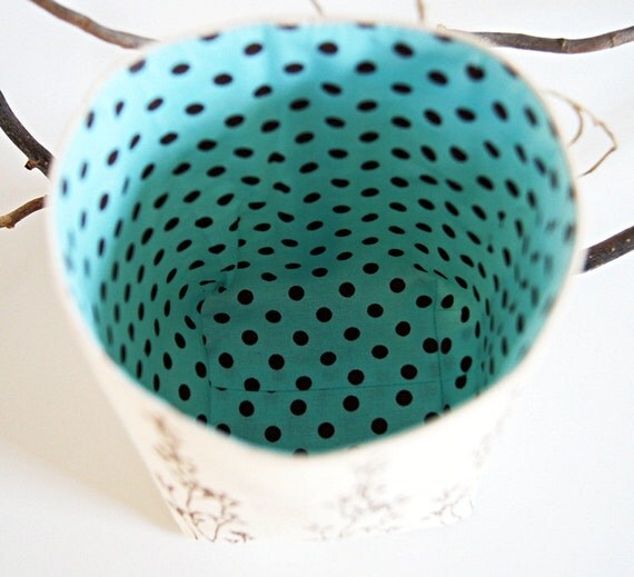 Organic Cotton Canvas Box Bin Organizer Storage Fabric Basket