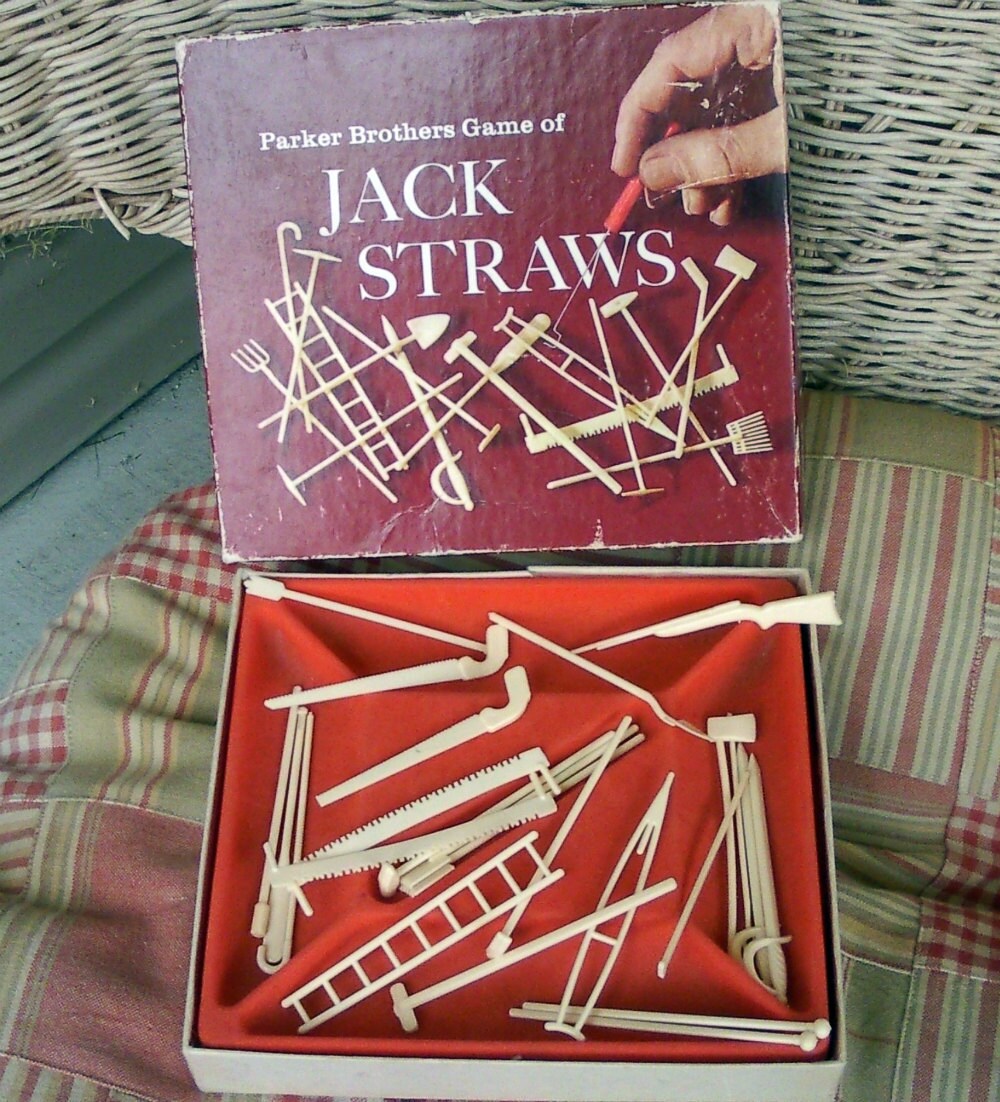 Vintage Jack Straws Plastic Tools Game by DollFood on Etsy