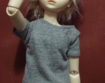 Simple Grey 45cm BJD t-shirt