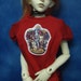 Red Gryffindor 70cm BJD T-shirt