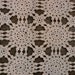 Vintage Creamy White Crotcheted Rectangular doily