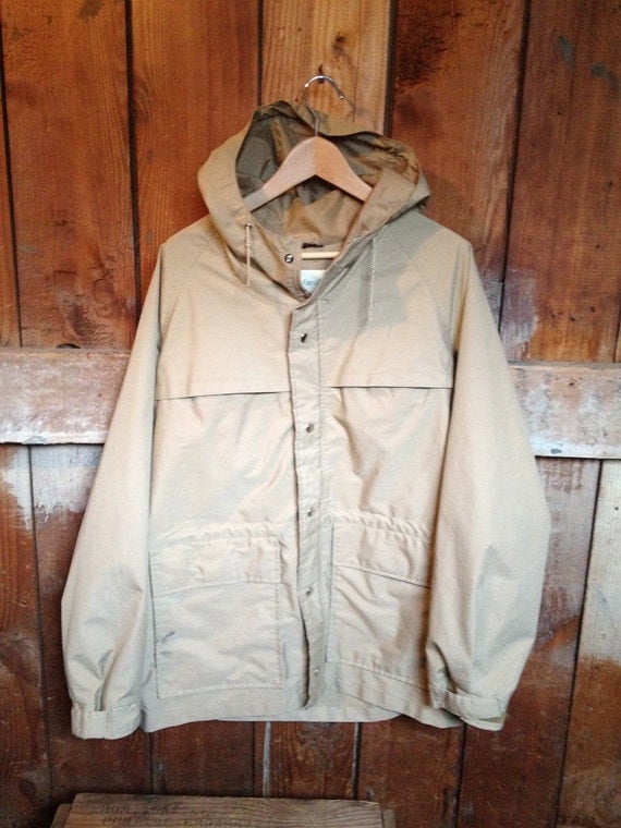 Items similar to Vintage St Johns Bay Hooded Rain Jacket, Parka, Coat ...