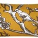 Dwell Studio Yellow Bird Pillow Cover 12x20", Yellow Pillow, Yellow and White Throw Pillow, Bird Cushion Cover, Bird Pillow, Autumn Light