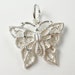 One Sterling Silver Butterfly Charm with Jump Ring 16 x 20mm