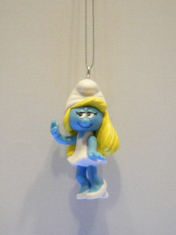 smurfette christmas ornament by regeekery on etsy smurfette christmas ornament by regeekery on etsy