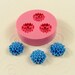 Chrysanthemum Mum Cabochon 3 Cavity Flexible Silicone Mold/Mould (15mm) for Crafts, Jewelry, Scrapbooking, (wax, soap, resin, paper, pmc, plaster, epoxy, polymer clay (204)