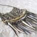 Antique Brass Chain and Twig Necklace