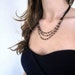 RESERVED Wire Wrapped Leather and Bronze Bead Necklace