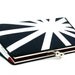 Black and White Sunburst Contemporary Modern Clutch Handbag