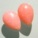 Reserved for Roseann-- AMAZING Matched pair of rare focal AAA Pink Opal smooth pear briolette 14mm x 10mm