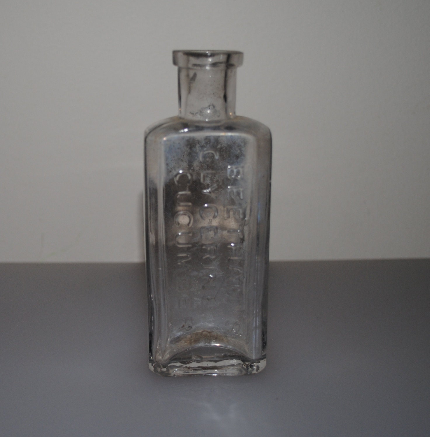 Download Antique clear glass bottle Beetham's Glycerine