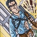 Ash from Evil Dead Sketch Card