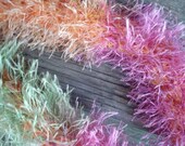 Download Items similar to Hand Knit Fun Fur Scarf on Etsy