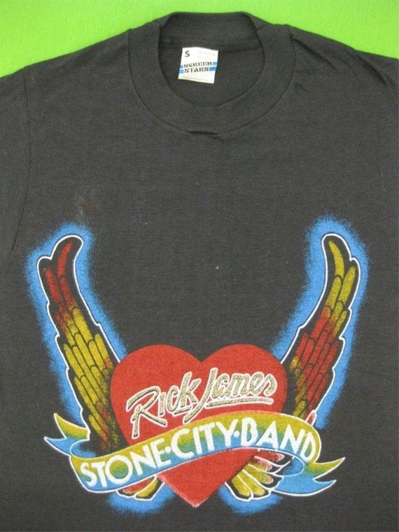 Original RICK JAMES vintage 1981 tour TSHIRT by rainbowgasoline