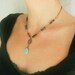 Turquoise Teardrop Pendant Necklace