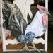 Genuine Antique Ceiling Tin --- Large Mosaic Rooster