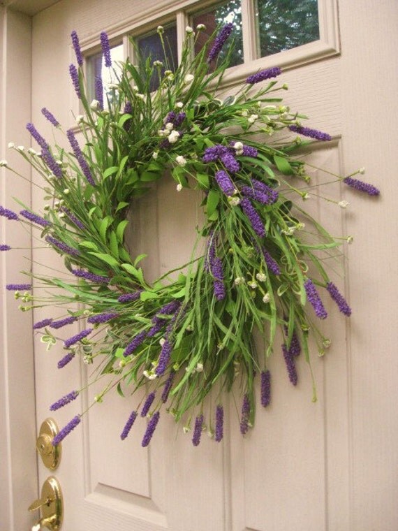 Front Door Wreath Heather in Bloom XL Lavender Wreath