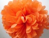 Orange ... 1 Pom // Diy kit // wedding decoration // autumn fall halloween // baby bridal shower Il_170x135