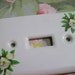 Vintage PAIR of Porcelain Magnolias Light Switch Plate Cover Southern Charm