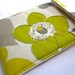iPad mini - Nook Tablet sleeve Color case Gadget tablet - hand embroidered cover mod chartreuse cream lavender tablet tech