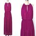 RESERVED Vintage 70s Dress Maxi Sheer Sleeveless Coco California