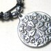 Celestial Goddess Pendant Leather Necklace