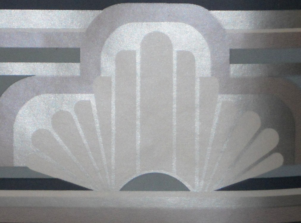 Art Deco Structural Design Wallpaper Borders 4 Rolls Vintage