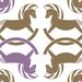 ORGANIC Cotton sateen kids fabric- "Rocking Horses" ( 21"x18") READY To SHIP