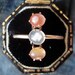 Antique Victorian Tri-Color Agate Ring