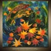 PAINTING on Silk ORIGINAL Fish and Pond Series Size 24inX24in