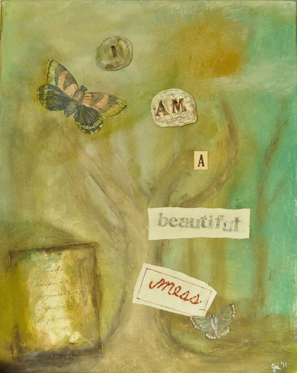 I am a beautiful mess ART PRINT 8 x 10 by Jenniferrizzo on Etsy