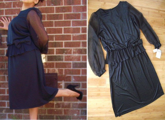  Black  Dress  Size  16 18  20 Semi Formal  Plus Size  L XL Retro