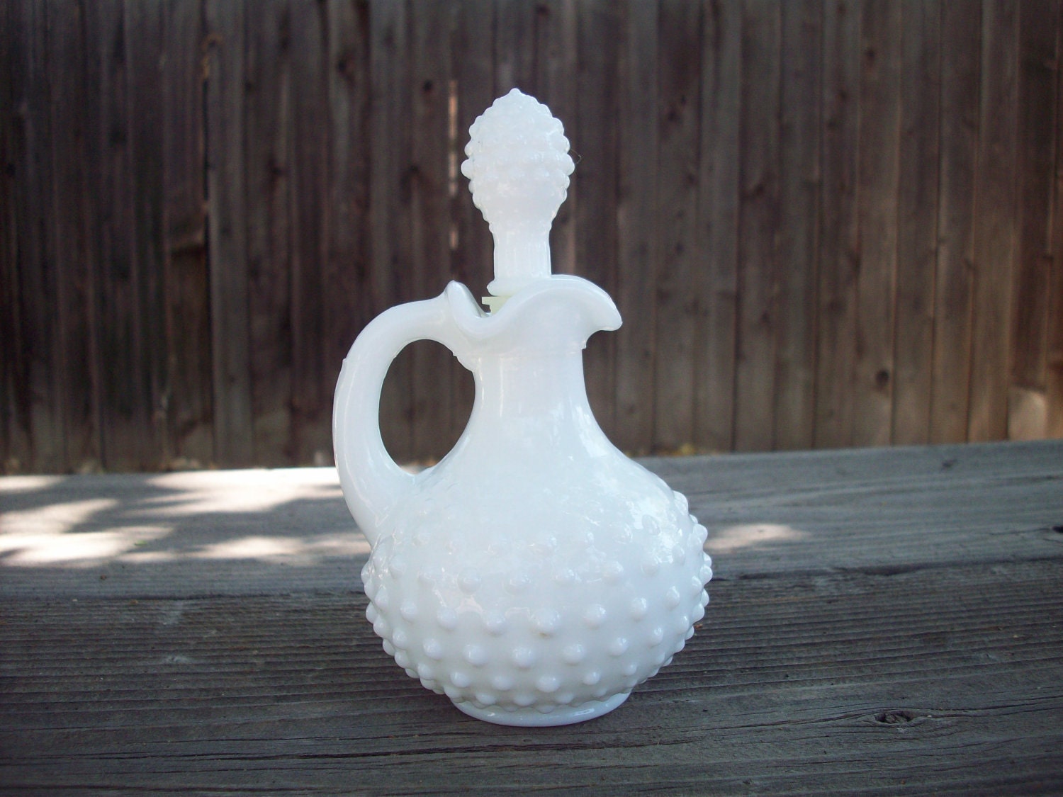 Vintage Avon Milk Glass Perfume Bottle