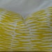 SALE - Decorative Trina Turk 14" x 20" Zebra Print- in Bamboo/Yellow and White Designer Lumbar Pillow Cover
