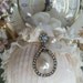 Christmas Ornament Romantic Shabby Chic Done With Rhinestone Jewelry Vintage Glass Pearls and Cream Roses Holiday Decorations