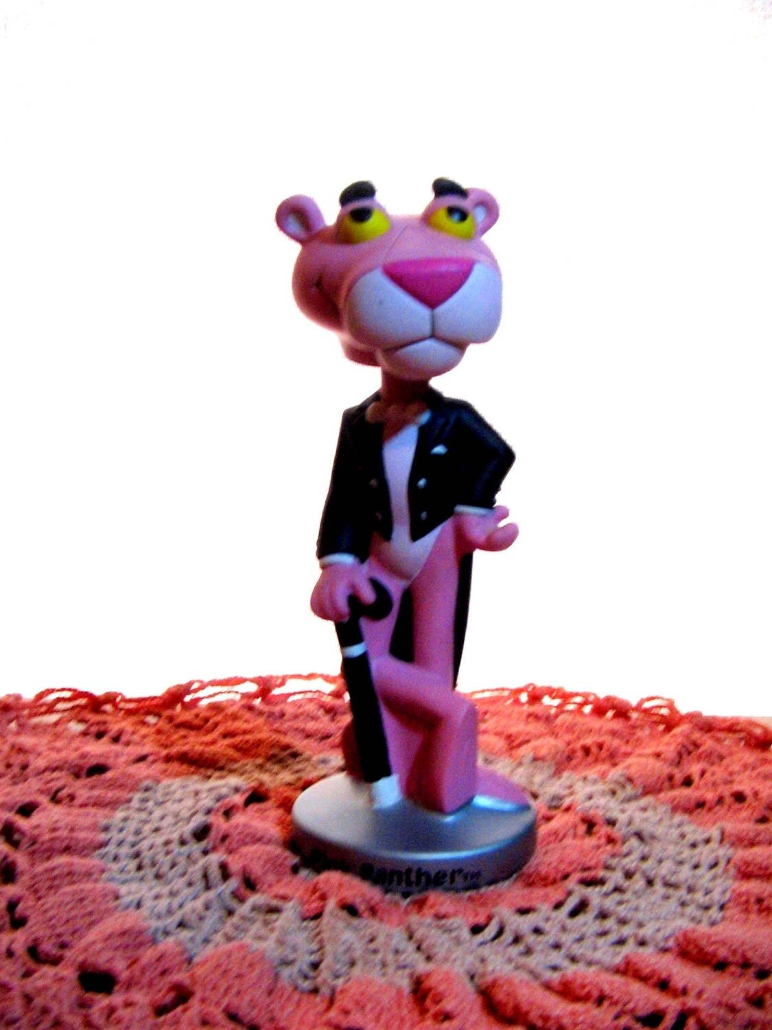 PINK PANTHER BOBBLE HEAD STATUE 7 inches tall by MelangeVintage