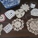 Hand Crochet Doilies Applique Pieces Beautiful Lot of 10