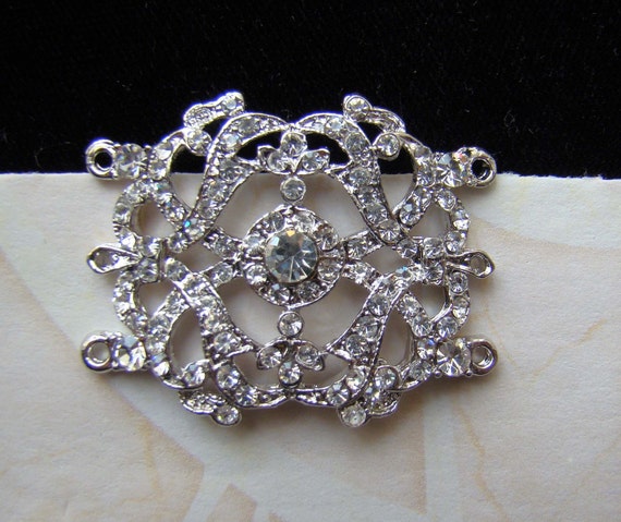 Items similar to Vintage Crystal EMBELLISHMENT, Jewelry Supply, DIY ...