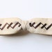 Zig Zag Beige and Brown Clip On Bow Tie