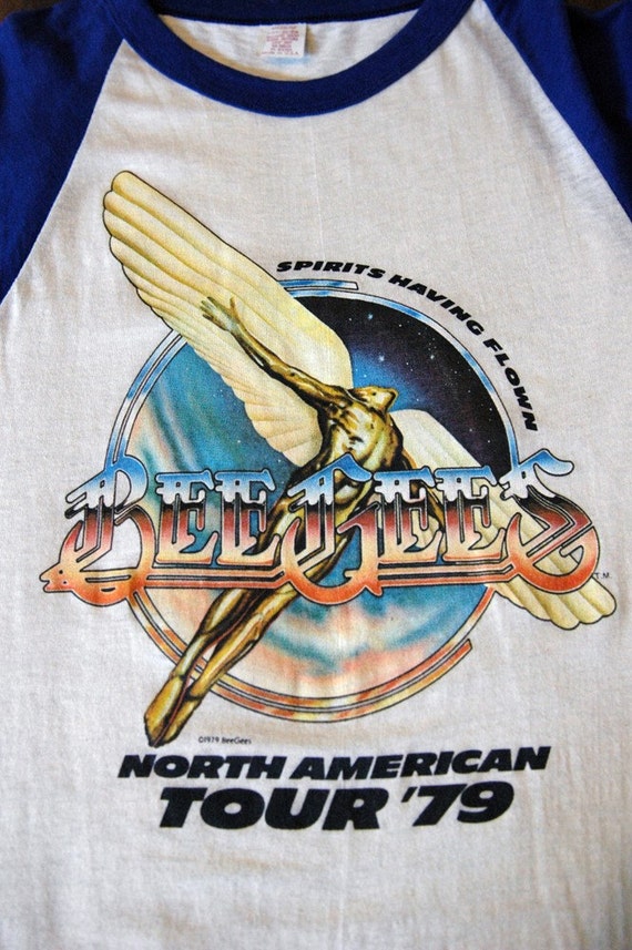 1970s Vintage Bee Gees T-Shirt // 1979 North American Tour Tee