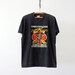Vintage Rocker Tee / 1980s Black Skull T-Shirt