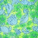 Authentic New Lilly Pulitzer Fabric Seafood Salad 14 inches x 22 inches