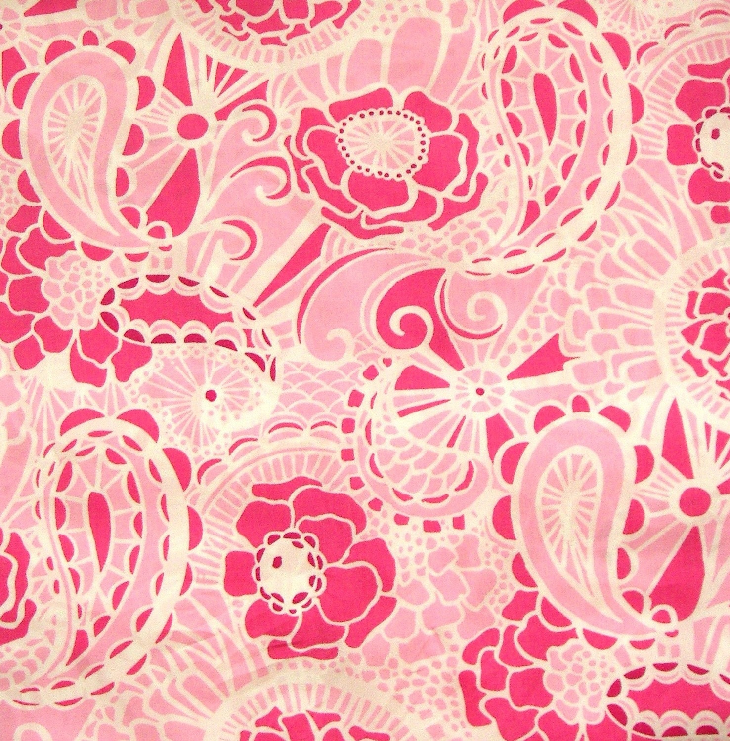 Authentic New Lilly Pulitzer Fabric Prepped Paisley 1 Yard X   Il Fullxfull.236708469 