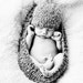 Baby cocoon and hat set