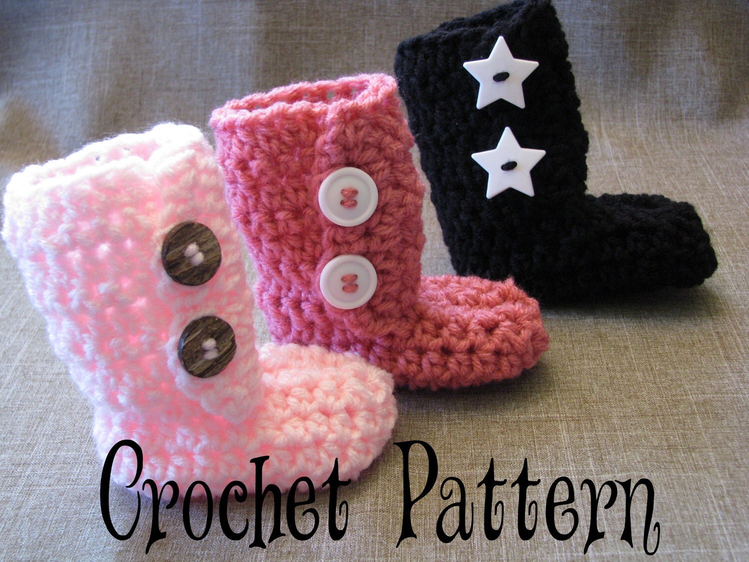 Ugg Inspired Baby Boots Crochet Pattern