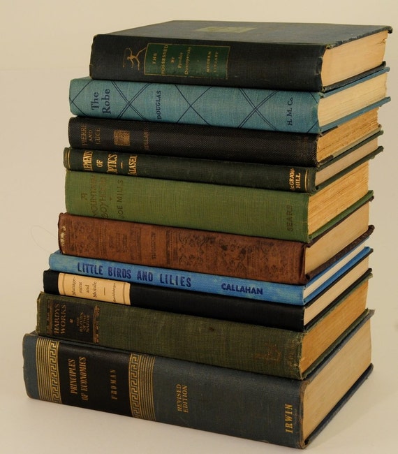 Decorative Stack of Vintage Books