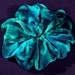 Emerald Green Silk Velvet Scrunchie