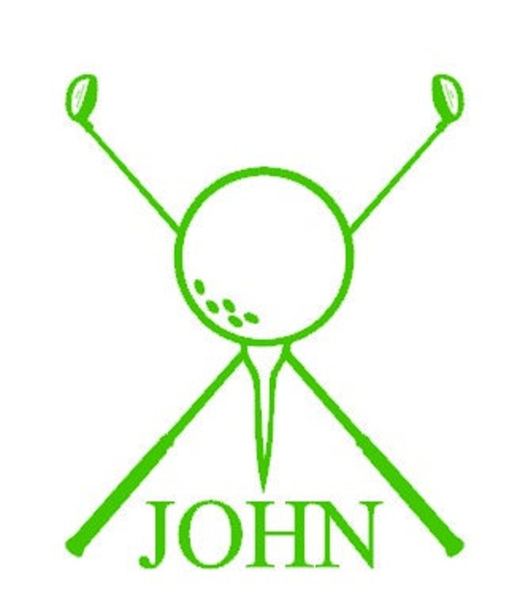 Items Similar To Personalized Golf Decal Vinyl Graphic Sticker On