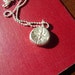 Fine Silver Mercator Compass Rose Pendant with 18" Sterling Silver Ball Chain - recycled silver