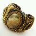 Beaded Stone Cuff Bracelet